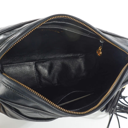 Chanel Lambskin Quilted Tassel Camera Case Black 5 of 8