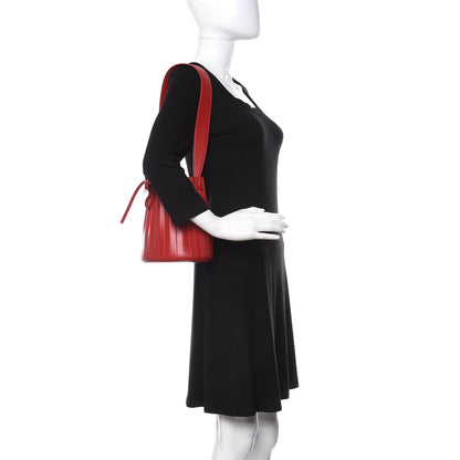 Mansur Gavriel Vegetable Tanned Calfskin Pleated Mini Bucket Bag Fiesta Flamma 3 of 10