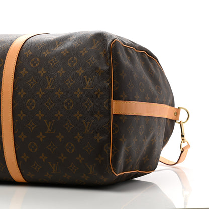 Louis Vuitton Monogram Keepall Bandouliere 55 9 of 10