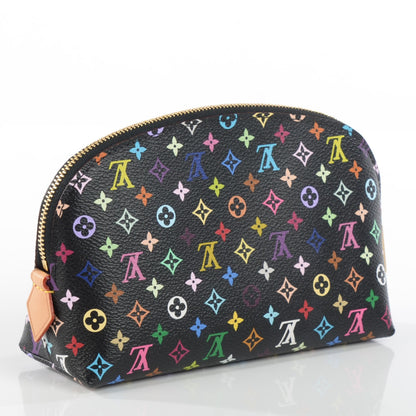 Louis Vuitton Monogram Multicolor Cosmetic Pouch Black Grenade 3 of 7