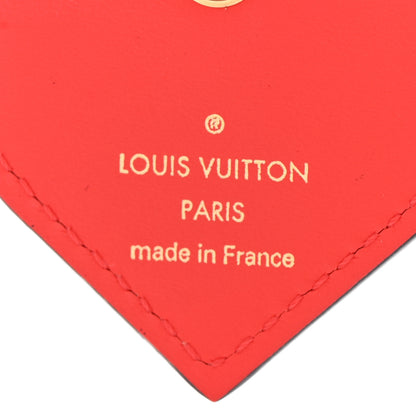 Louis Vuitton Vernis Degrade Love Lock Heart Key Holder Bag Charm Pink Red 3 of 5
