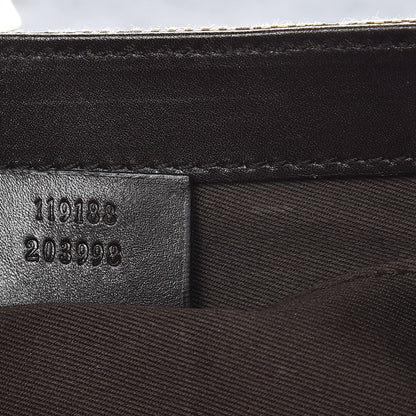 Gucci Monogram Studded Large Horsebit Clutch Dark Brown 7 of 15