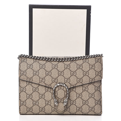 Gucci GG Supreme Monogram Mini Dionysus Chain Wallet Beige Pink 15 of 15