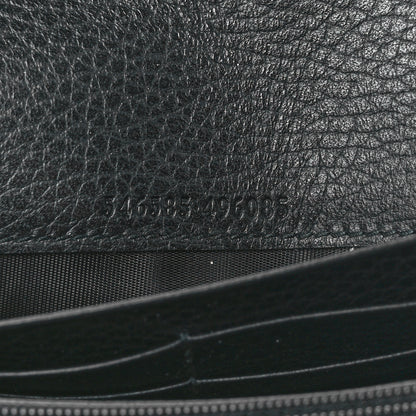 Gucci Calfskin Petite GG Marmont Wallet Chain Bag Black 6 of 12