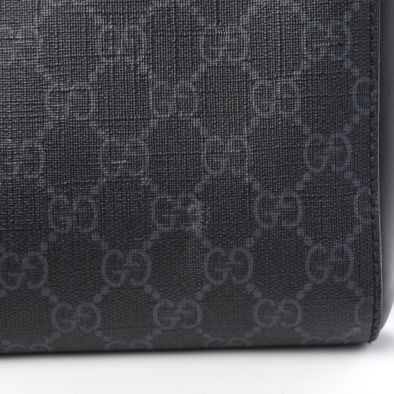 Gucci GG Supreme Monogram Web Small Flat Messenger Bag Black Grey 11 of 11