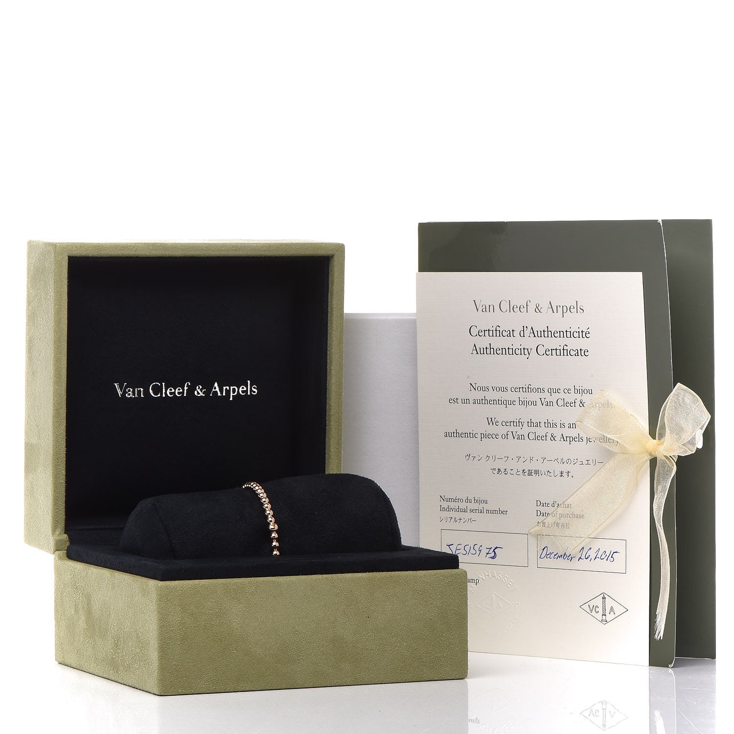 Van Cleef & Arpels 18K Rose Gold Perlee Pearls of Gold Bracelet M 5 of 5