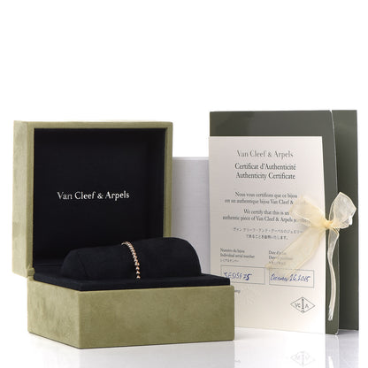 Van Cleef & Arpels 18K Rose Gold Perlee Pearls of Gold Bracelet M 5 of 5