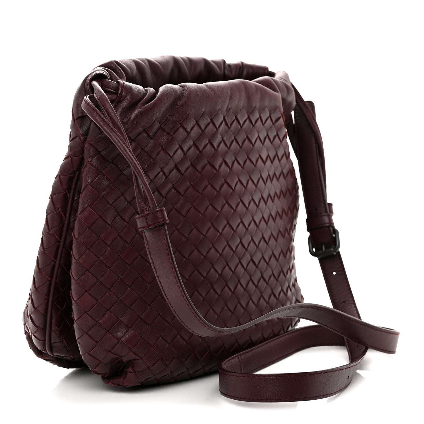 Nappa Intrecciato Drawstring Tote Opera