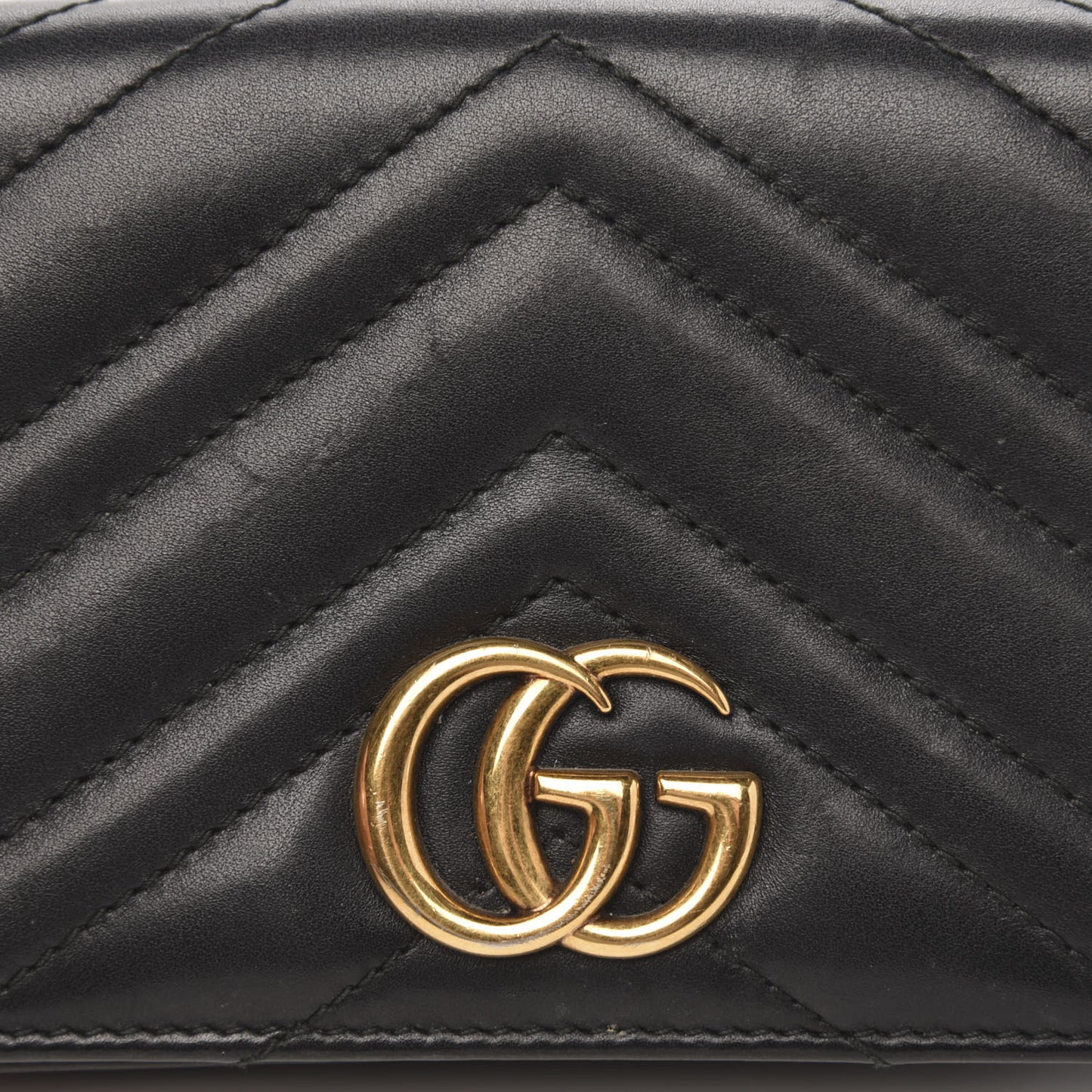 Calfskin Matelasse GG Marmont Mini Bag Black