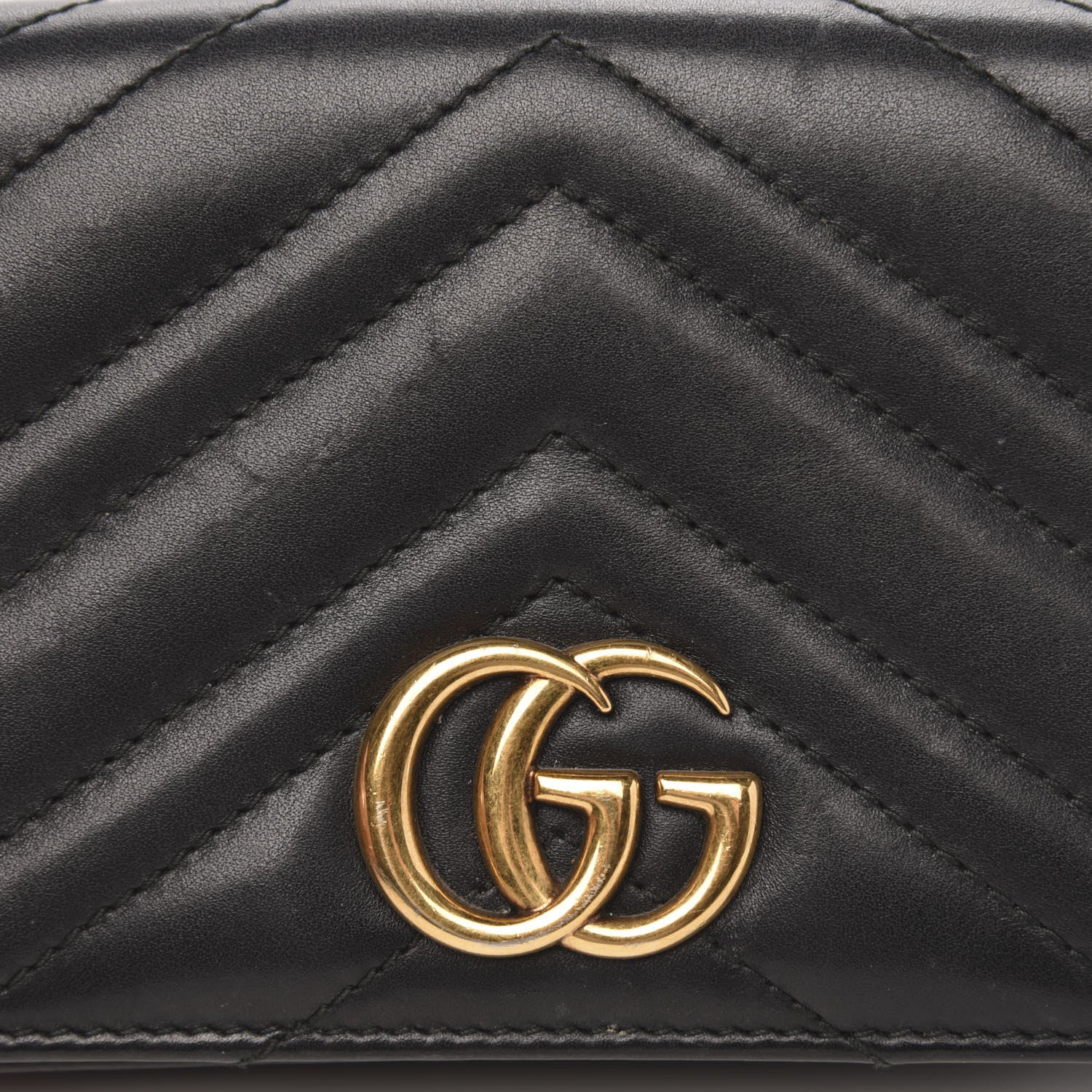 Gucci Calfskin Matelasse GG Marmont Mini Bag Black 11 of 13