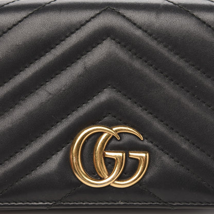 Gucci Calfskin Matelasse GG Marmont Mini Bag Black 11 of 13