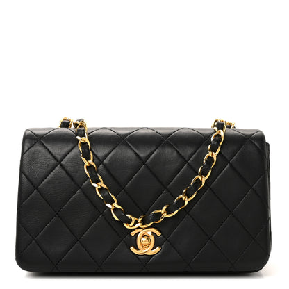 Chanel Lambskin Quilted Small Single Flap Black 1 of 10
