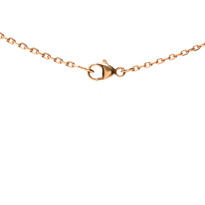 Hermes Lacquered Rose Gold Mini Pop H Pendant Necklace Black 6 of 7