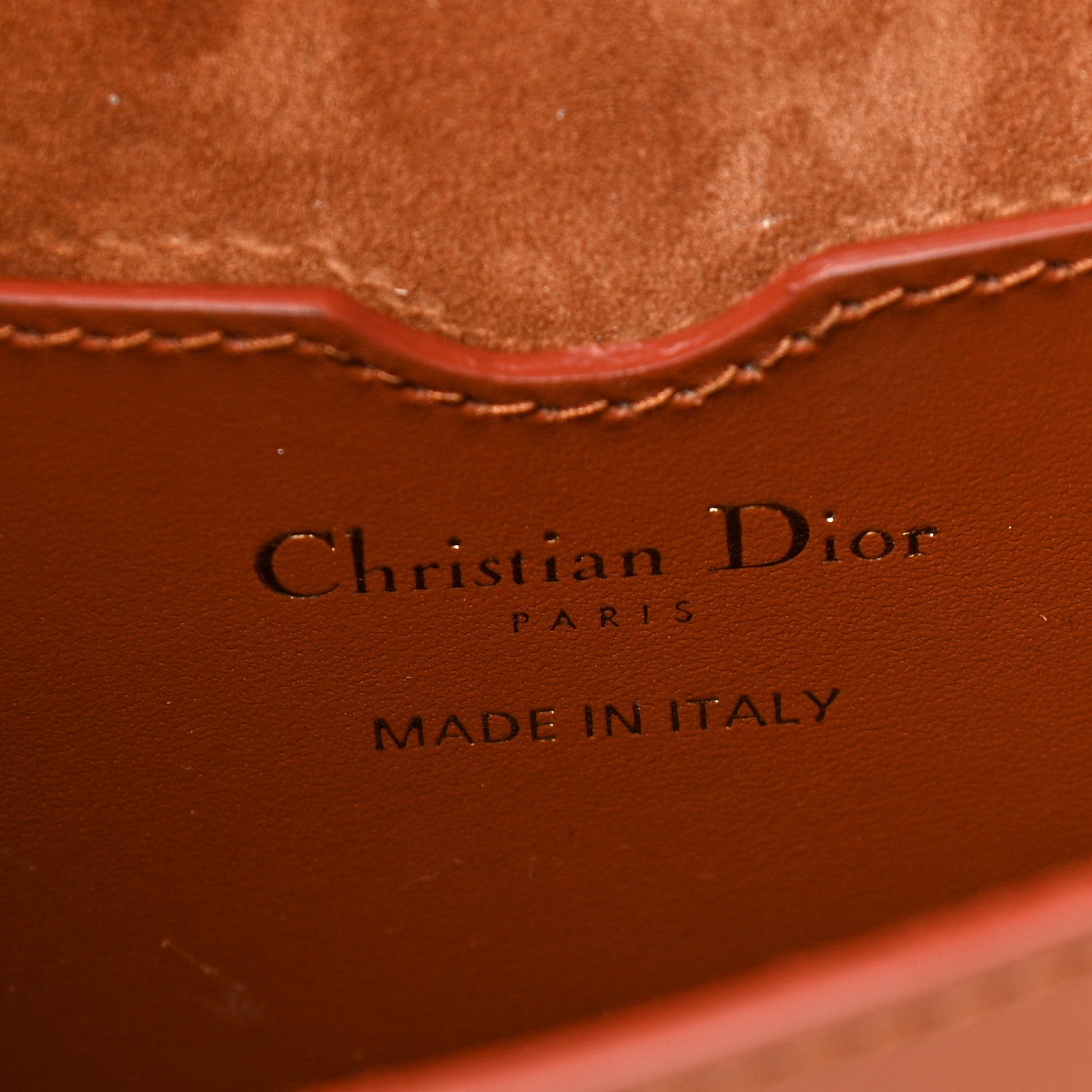 Christian Dior Box Calfskin Medium Bobby Flap Dark Tan 6 of 10
