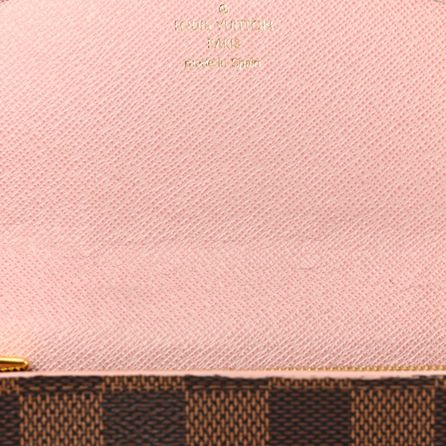 Louis Vuitton Damier Ebene Studded Sarah Wallet NM Rose Ballerine 20 of 24