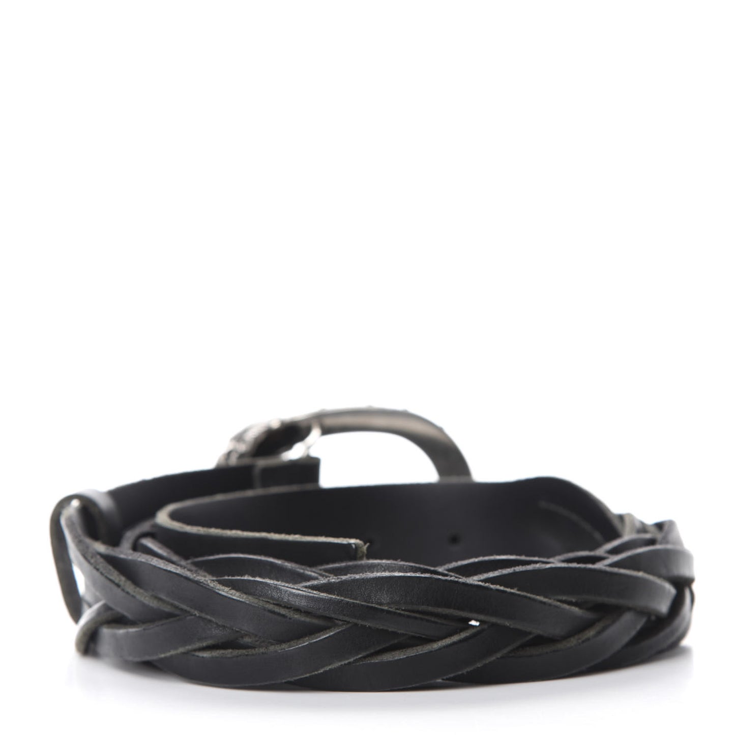 Calfskin Dionysus Braided Belt 95 38 Black