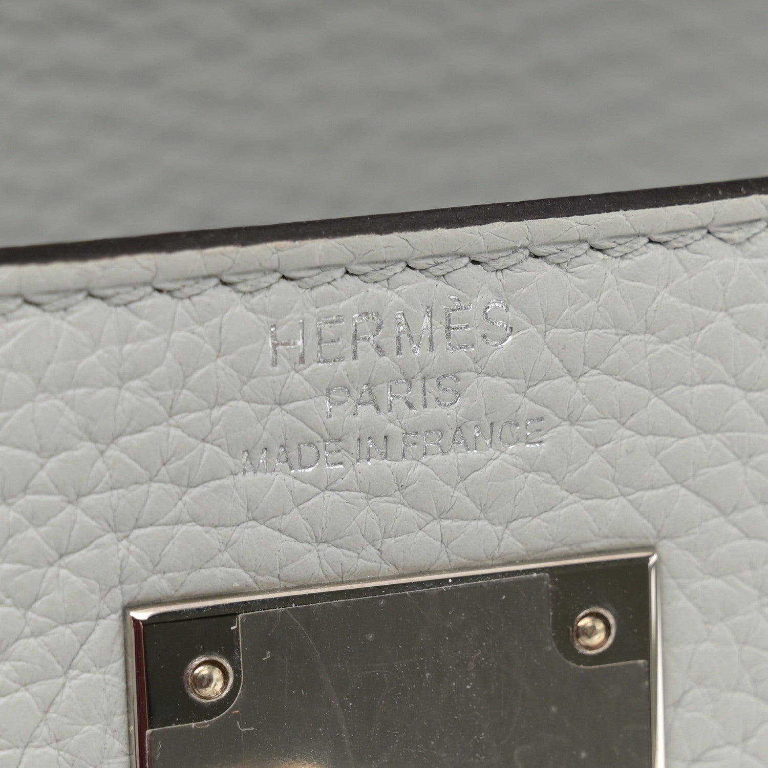 Hermes Taurillon Clemence Kelly Retourne 28 Bleu Pale 6 of 12