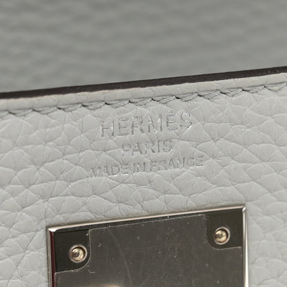 Hermes Taurillon Clemence Kelly Retourne 28 Bleu Pale 6 of 12