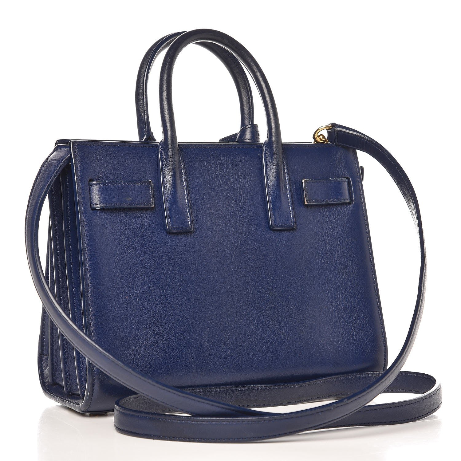 Saint Laurent Calfskin Nano Sac De Jour Dark Blue 3 of 19