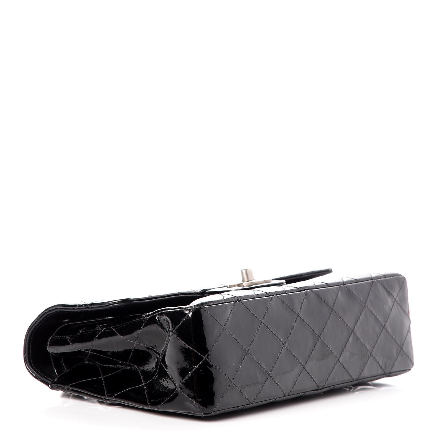 Chanel Patent Quilted Small Double Flap Black 5 of 11