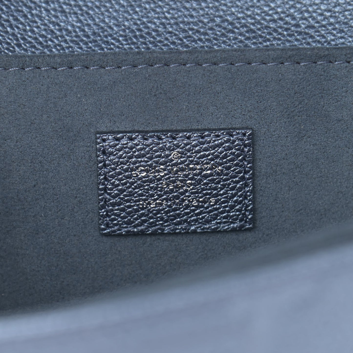 Metallic Empreinte Monogram Giant Pochette Metis Navy Nacre