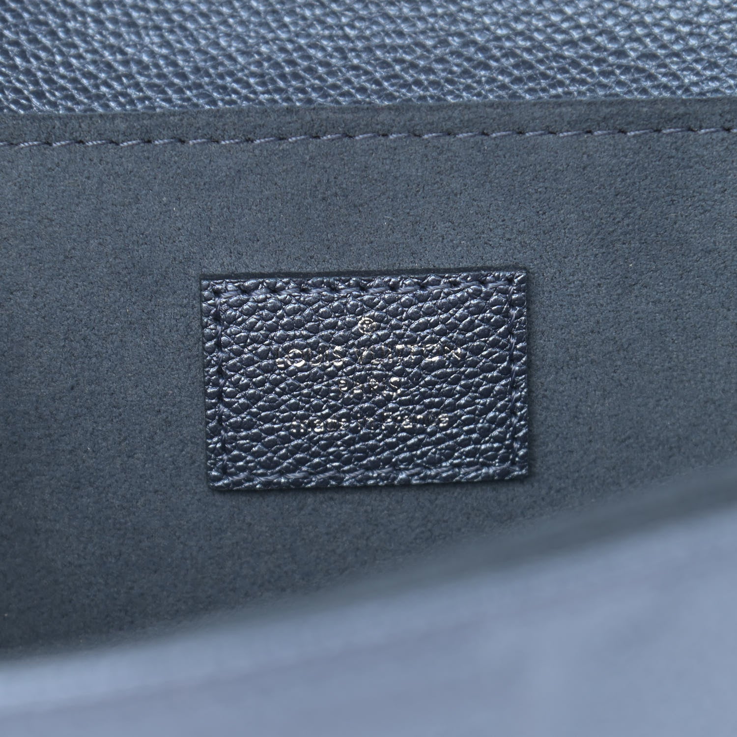 Louis Vuitton Metallic Empreinte Monogram Giant Pochette Metis Navy Nacre 6 of 10
