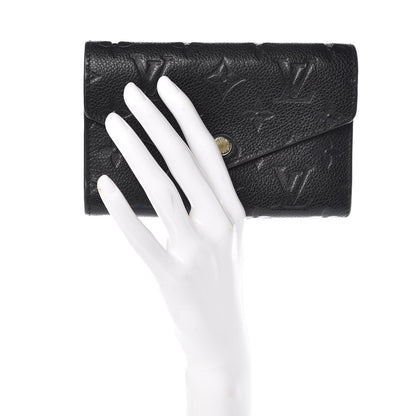Louis Vuitton Empreinte Compact Curieuse Wallet Black 2 of 10