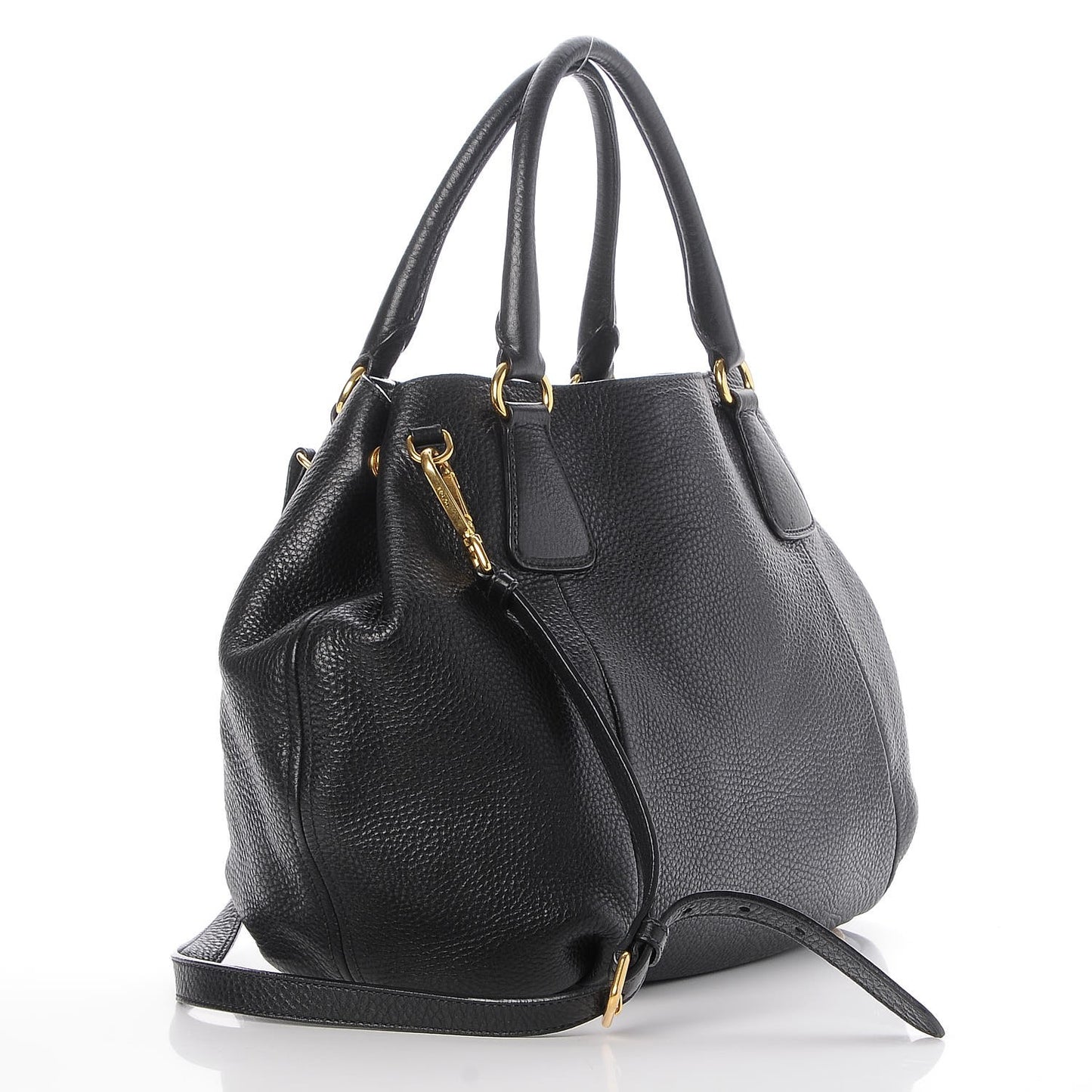 Vitello Daino Tote Nero Black