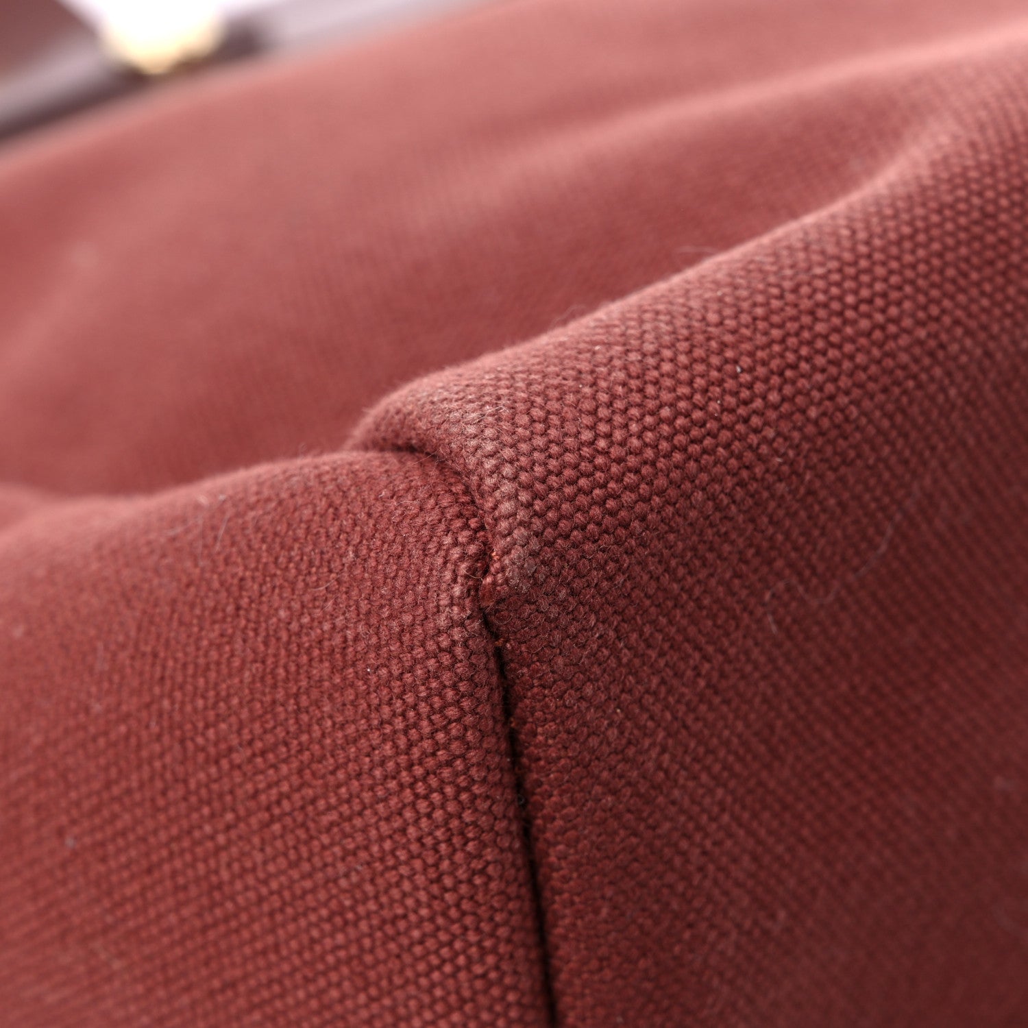 Hermes Toile Vache Hunter Herbag Cabas MM Rouge H 9 of 16