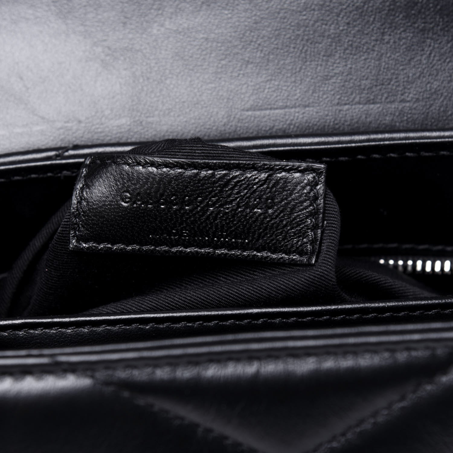 Saint Laurent Calfskin Y Quilted Monogram Toy Loulou Crossbody Bag Black 8 of 16