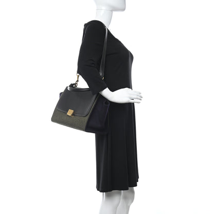 Celine Smooth Calfskin Felt Trapeze Khaki 2 of 12