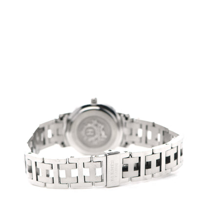 Hermes Stainless Steel 24mm Clipper Quartz Watch White 3 of 4