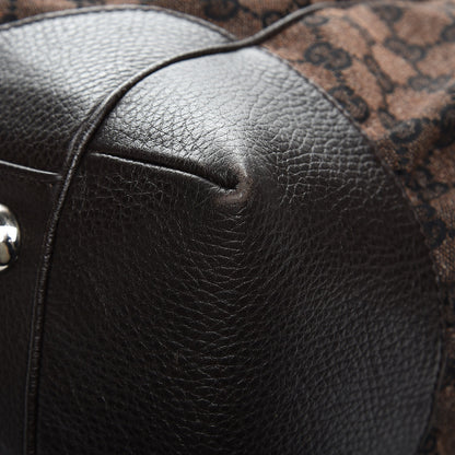 Gucci Denim Monogram Full Moon Tote Dark Brown 11 of 11