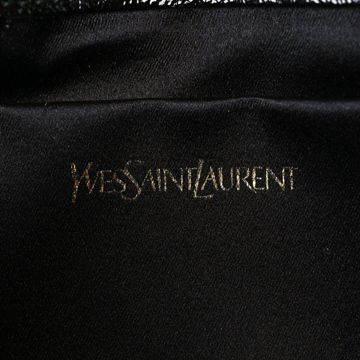 Textured Patent Monogram Large Belle De Jour Clutch Black