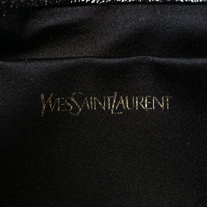 Saint Laurent Textured Patent Monogram Large Belle De Jour Clutch Black 6 of 10