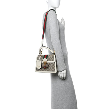 Gucci GG Supreme Monogram Small Queen Margaret Top Handle Bag White 2 of 11