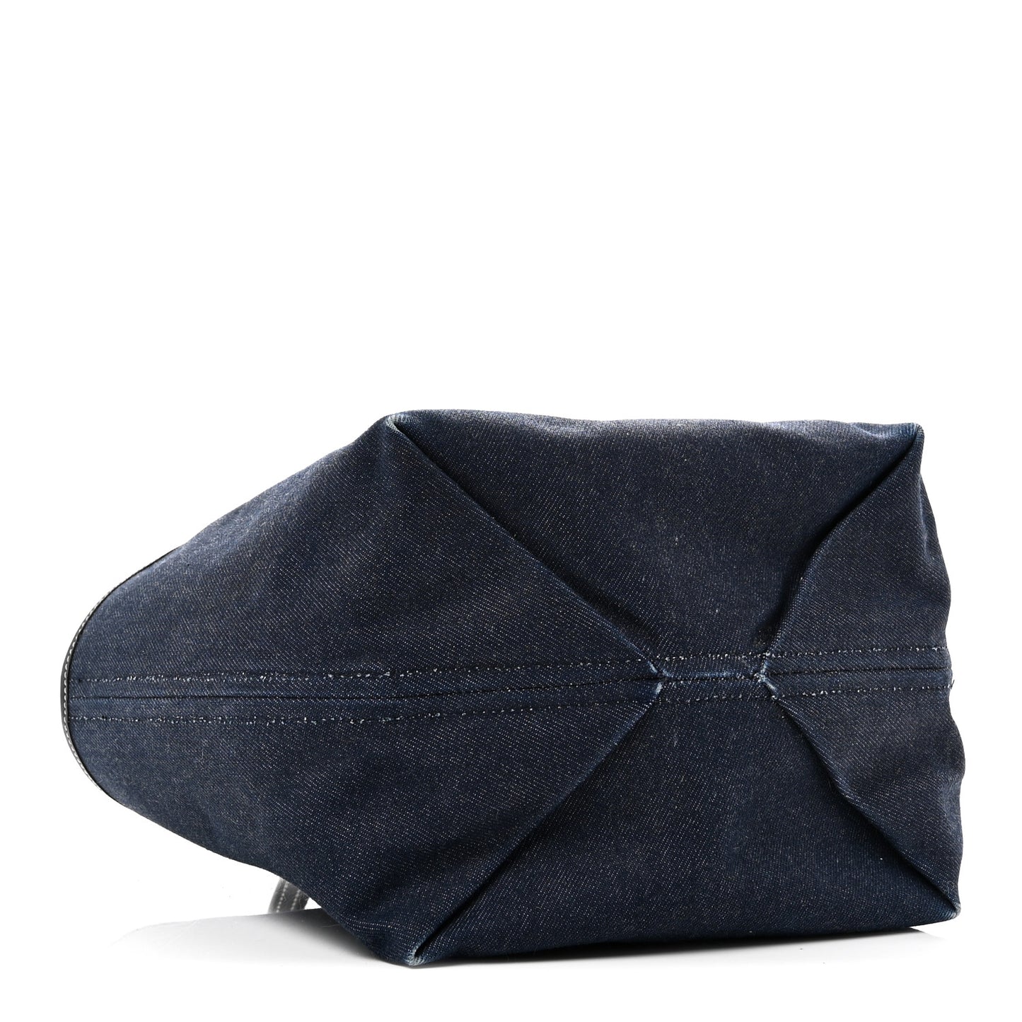 GG Supreme Monogram Denim Small Totissima Reversible Tote Beige Blue