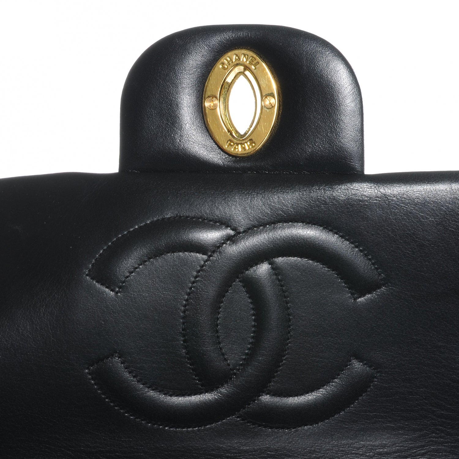 Chanel Lambskin XL Jumbo Flap Black 6 of 9