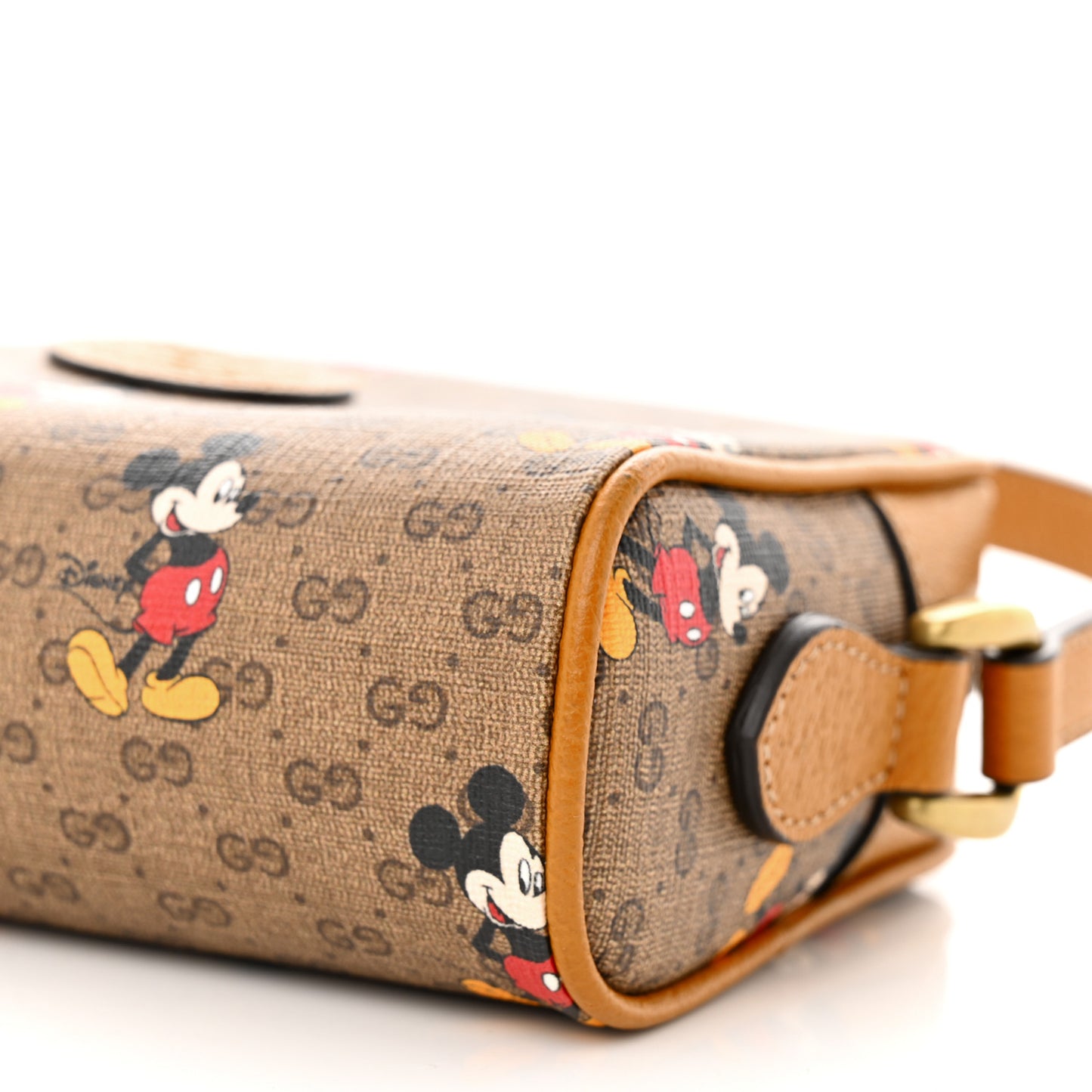 X DISNEY Mini Vintage GG Supreme Monogram Mickey Mouse Shoulder Bag Beige Vintage Sun Oil