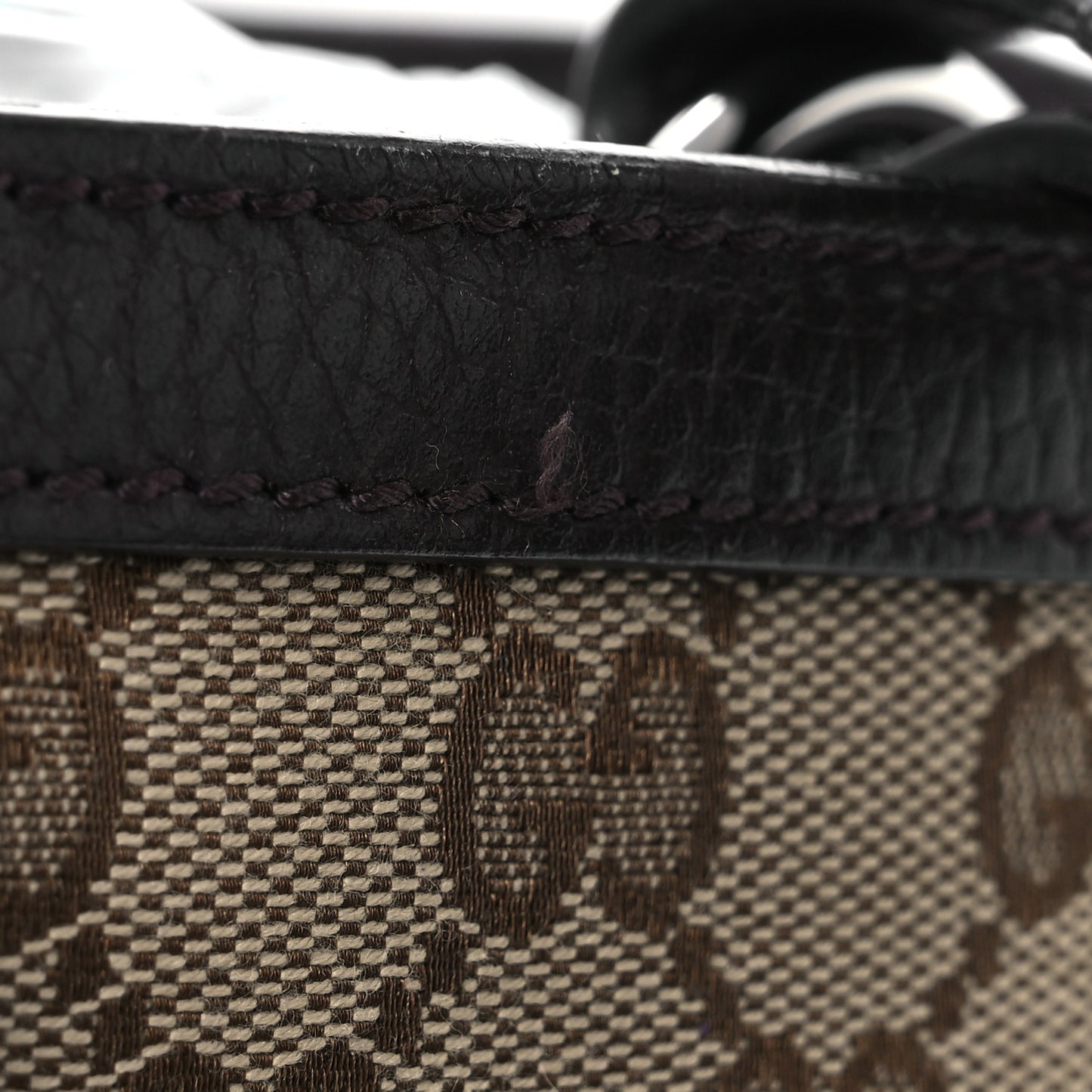 GG Monogram Large Joy Tote Bag Dark Brown