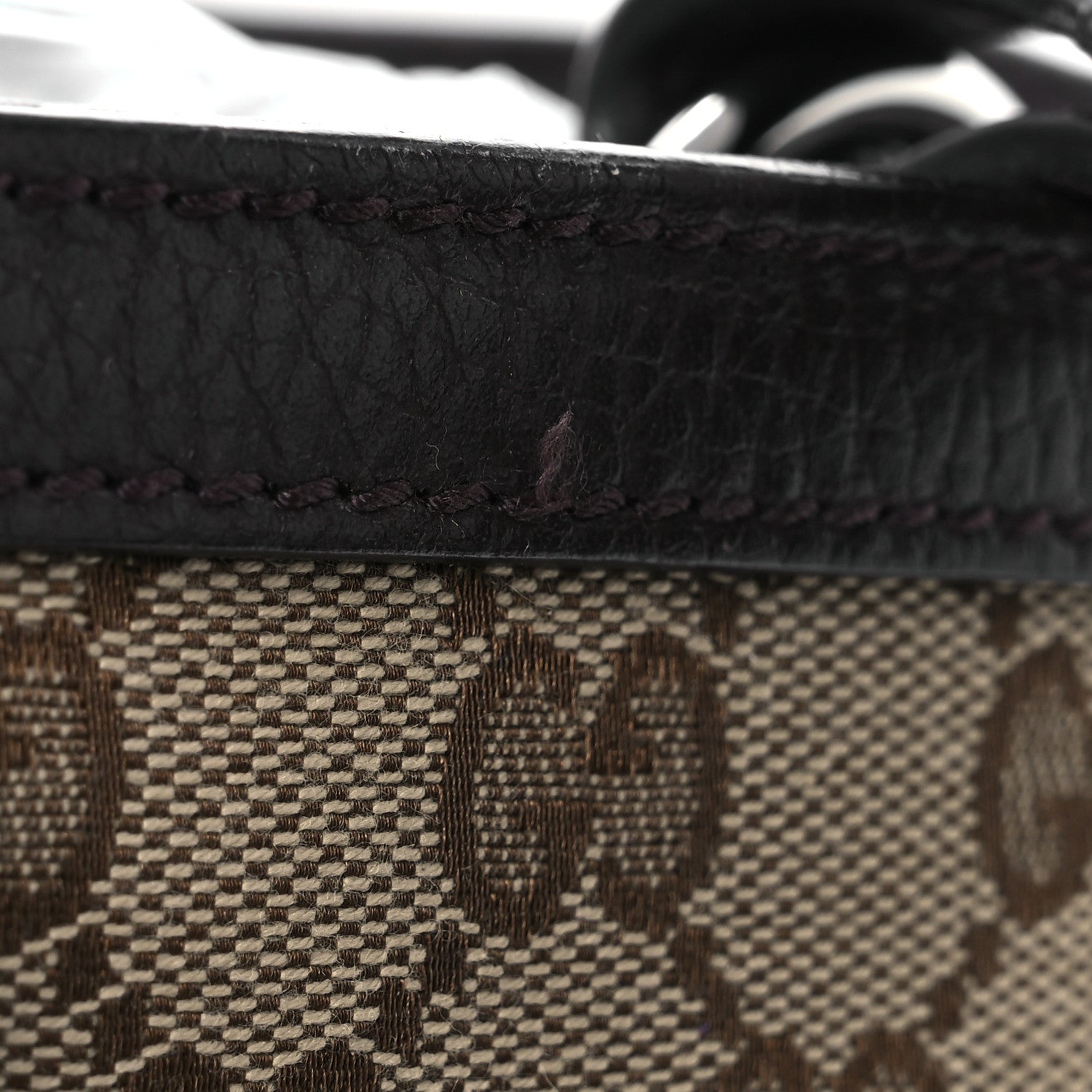 Gucci GG Monogram Large Joy Tote Bag Dark Brown 17 of 18