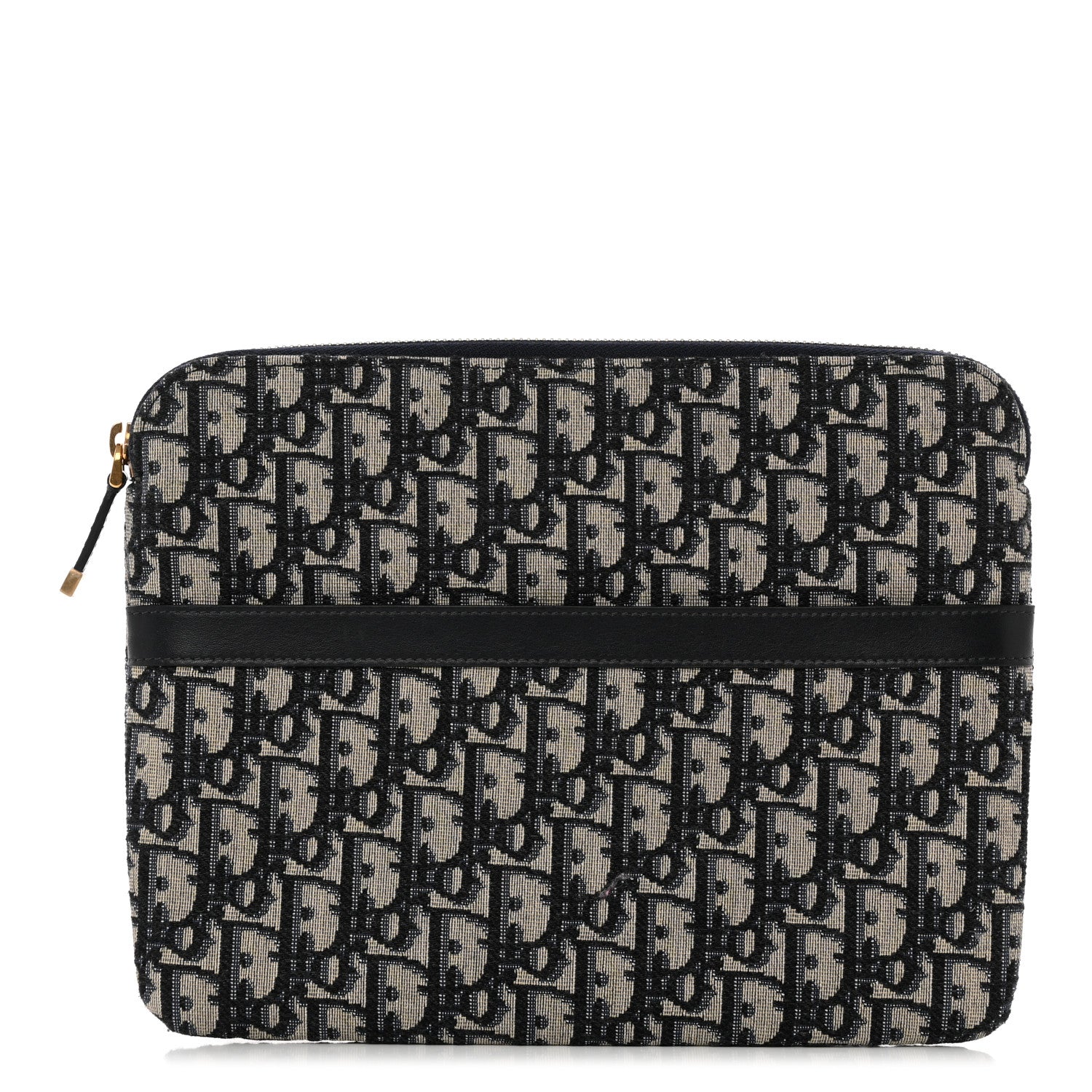 Christian Dior Oblique Pouch Clutch Blue 1 of 7