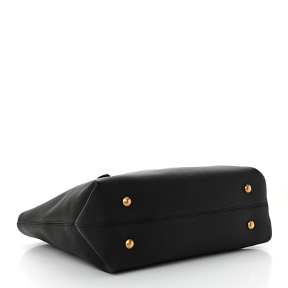 Louis Vuitton Grained Calfskin Low Key Cabas MM Black 5 of 11