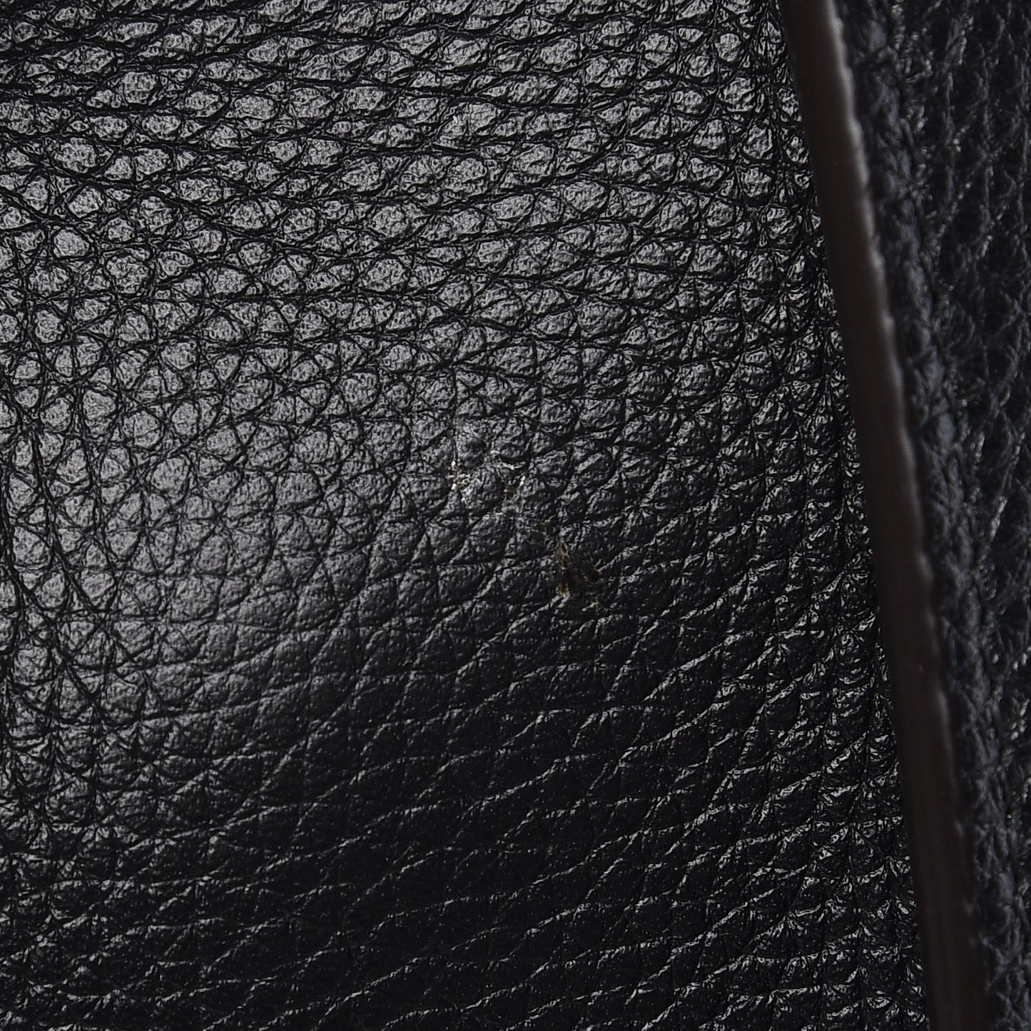 Drummed Calfskin Mini Luggage Black