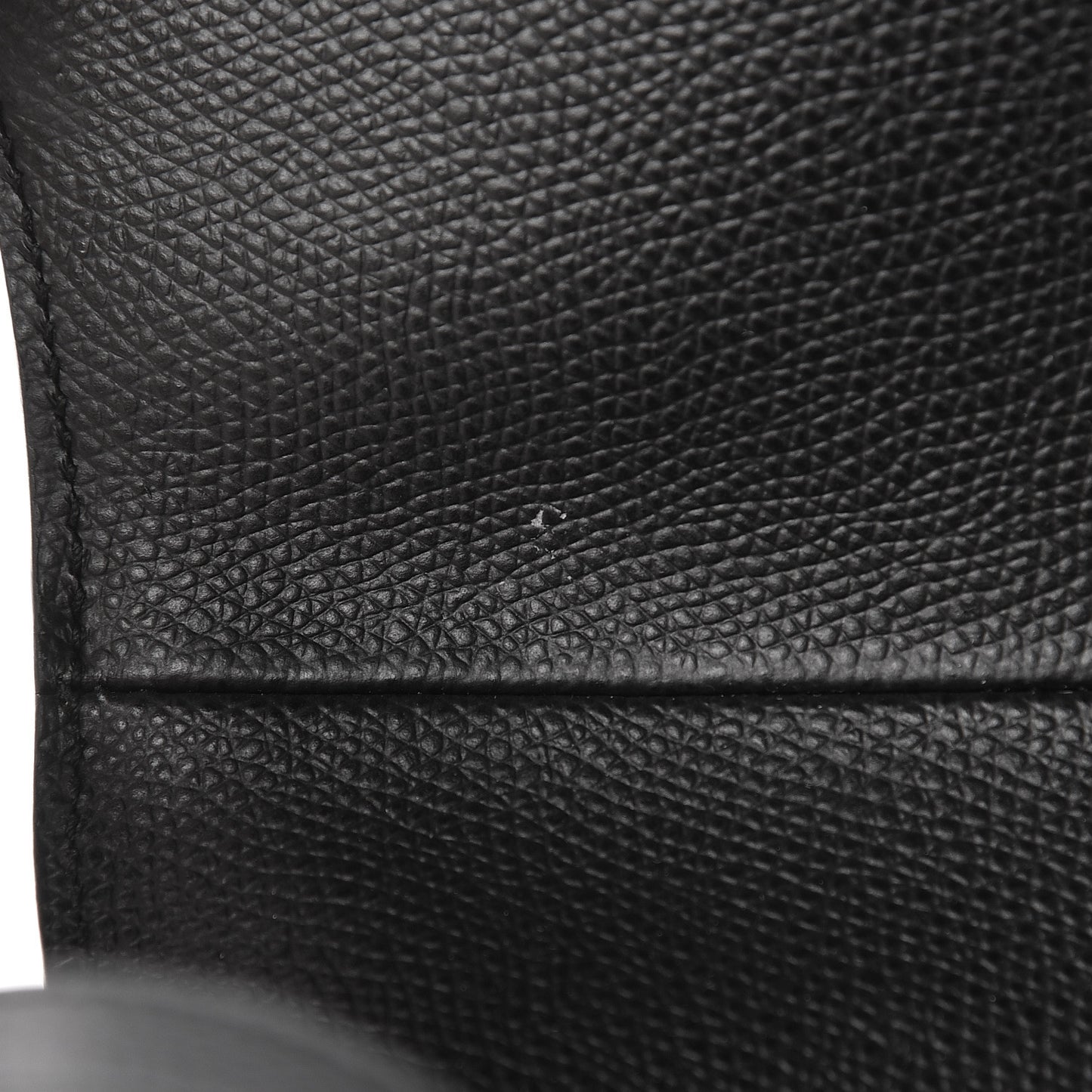 Grained Calfskin Saddle Bag Black