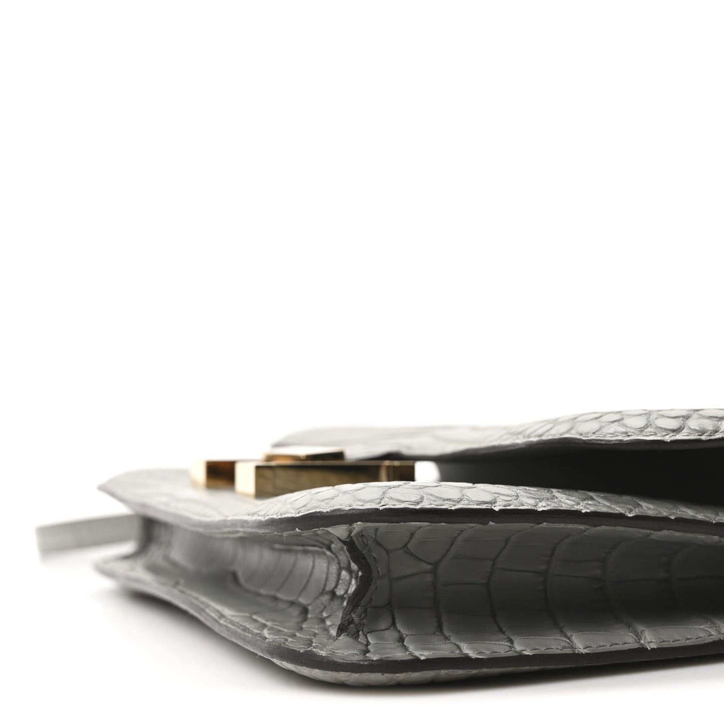 Matte Alligator Constance 1-Elan Gris Cement