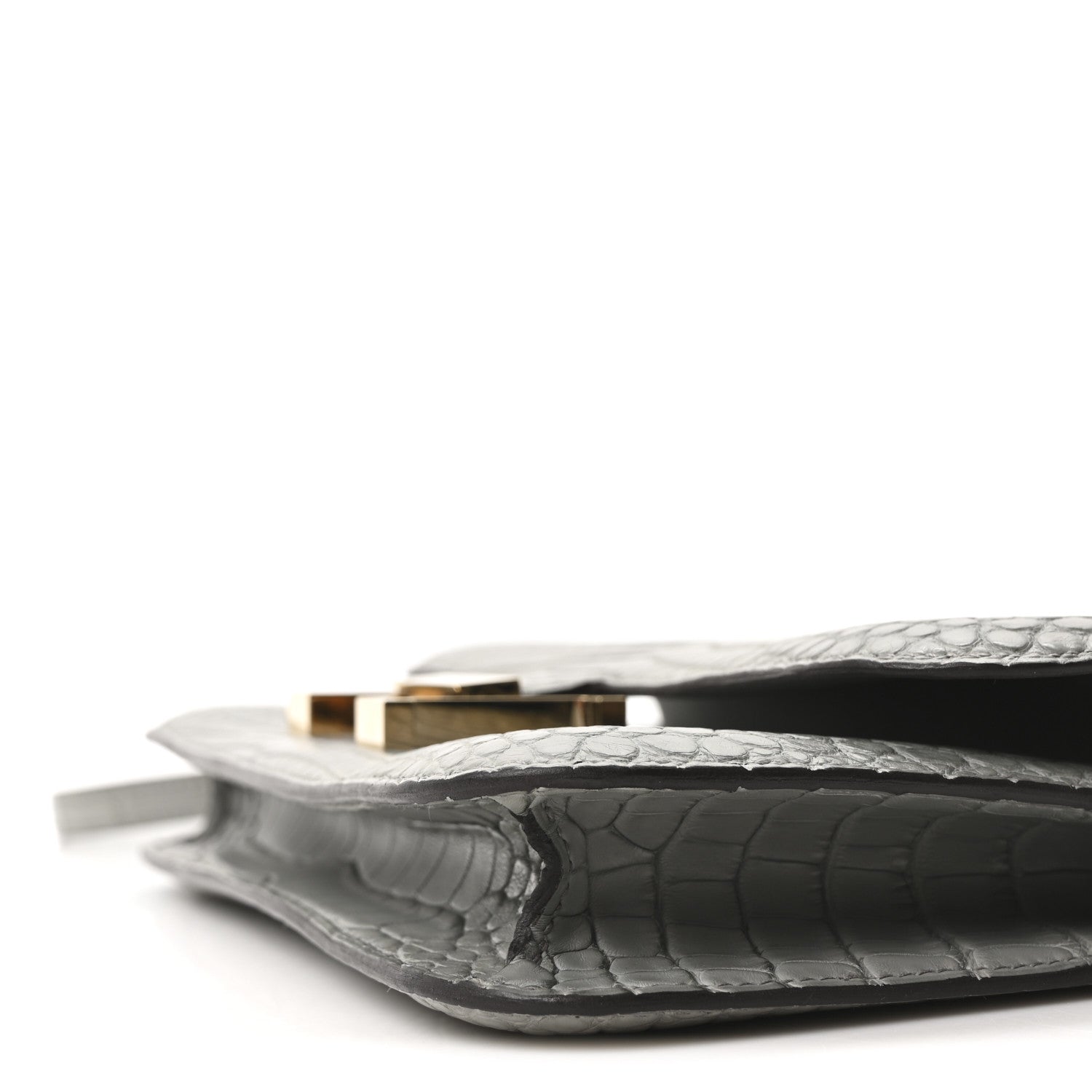 Hermes Matte Alligator Constance 1-Elan Gris Cement 11 of 12