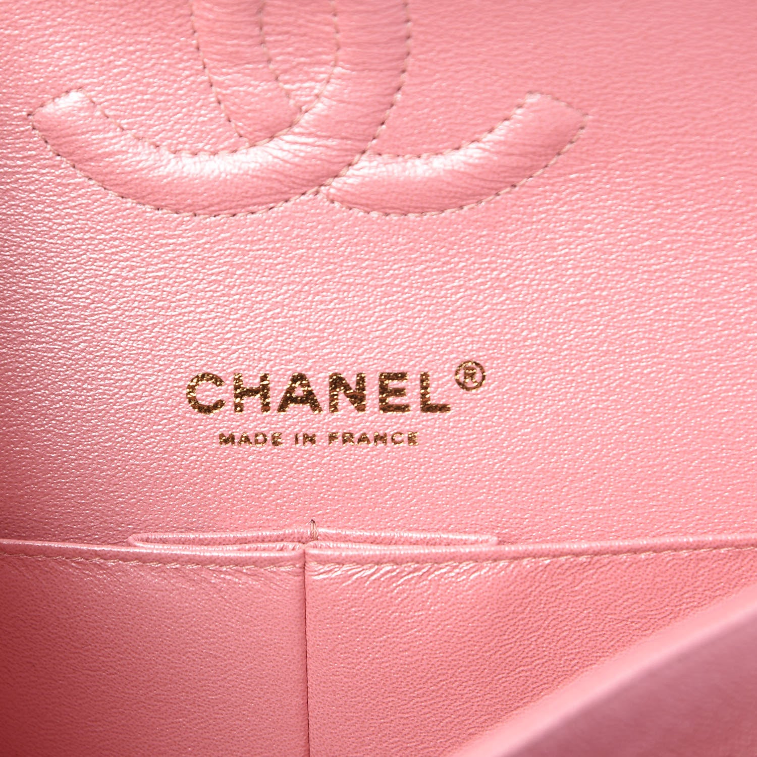 Chanel Iridescent Caviar Quilted Medium Double Flap Rose Pink 6 of 10