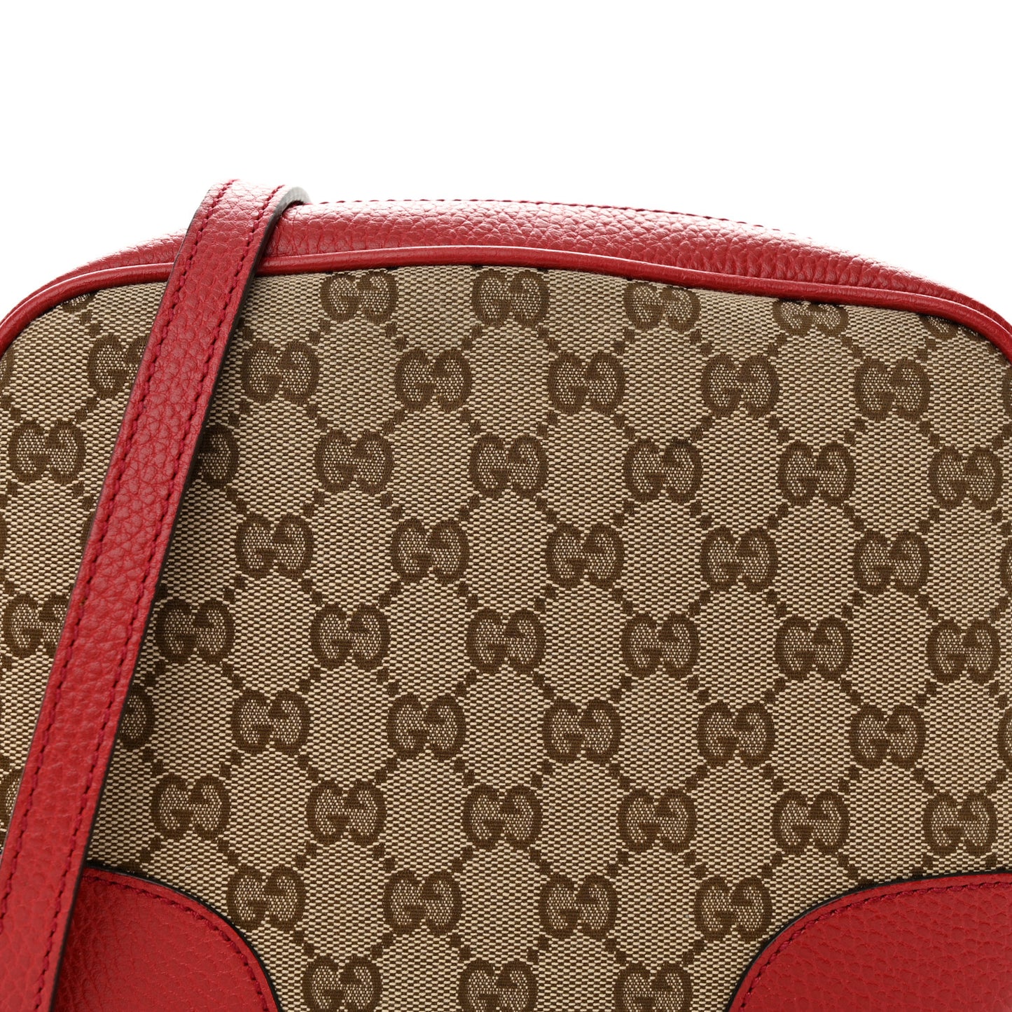 Monogram Mini Bree Messenger Bag Red