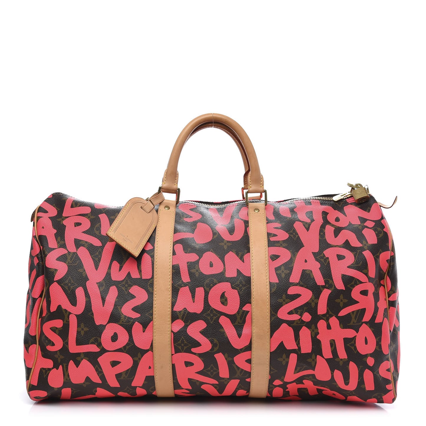 Monogram Graffiti Keepall 50 Fuchsia